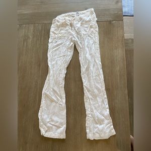 BDG White Linen 5-Pocket Pant